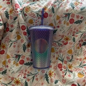 Grande Starbucks Purple & Blue Studded Tumbler